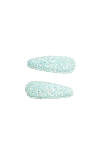 Mini and Kids Mini & Kids Children's Clip Buckle - Glitter Turquoise