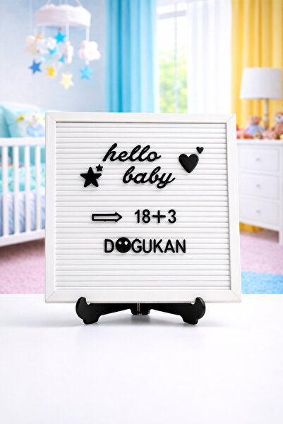 fikirstore Mesaj Panosu Beyaz Kaplama Ahşap Çerçeveli 148 Türkçe Karakterli S...