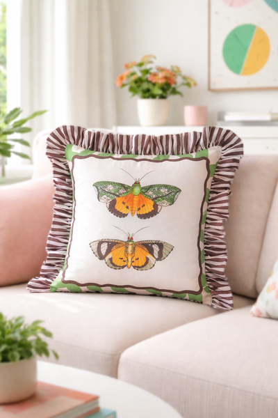 RİTMOHOME Leptir Sa deznom Naborani vintage, seoski, skandinavski, boemski 50...