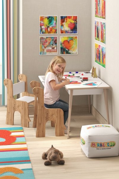 MİRACLE 3D Çocuk Oyun Etkinlik Çalışma Masası Aktivite Masası