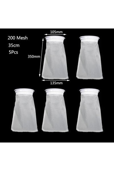 Choice 35 سم، 5 قطع، حقيبة ترشيح فائقة النعومة لأحواض السمك مع إطار ، قابل لل...