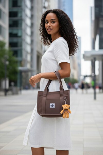 Glowfit Shine Your Shape Women's Brown Waterproof Buzzy Fabric Shoulder Bag–Z...