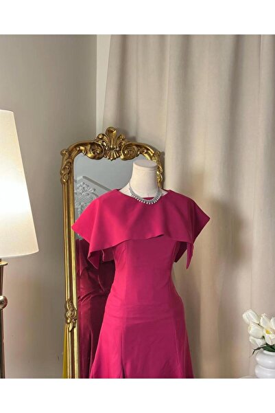 vanus fashion 5924 -فستان ميدي (لونين)