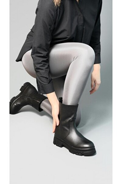 37Numara BÜYÜK NUMARA KADIN BOT 41-42-43-44 SİYAH HAKİKİ DERİ