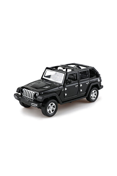 Choice سيارة جيب رانجلر سوداء مكشوفة بمقياس 1:36 مصنوعة من سبيكة معدنية، تعمل...