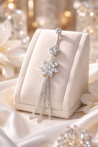 Begonia Accessories 316L Cerrahi Çelik Paslanmaz Kararmaz Fashion Zirkon Taşl...