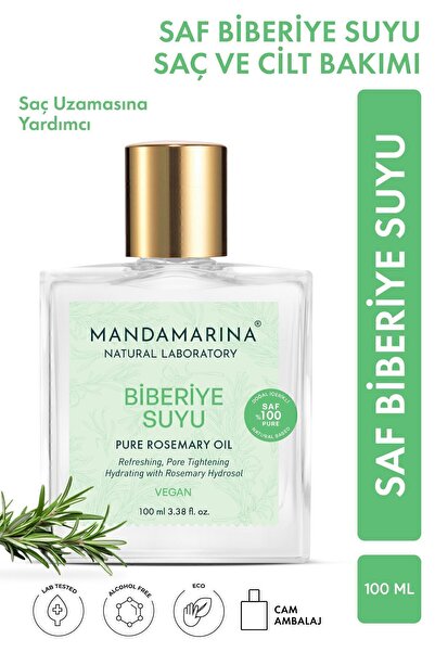 Mandamarina Biberiye Suyu Güçlendirici Saç Toniği 100 ml Cam Şişe Spreyli