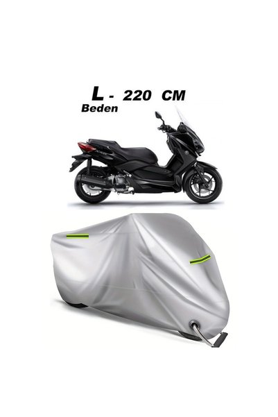 CoverPlus Reflective Motorcycle Tarpaulin Compatible with All Models, Rain Waterproof Lock Compatible