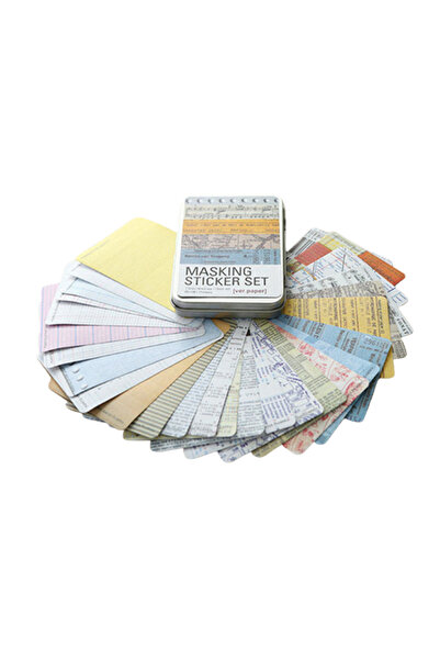 Vox Art 27'li Renkli Kağıt Bant Set-Metal Kutu Paper (Hazır Kesimli) 6,5 x 9cm