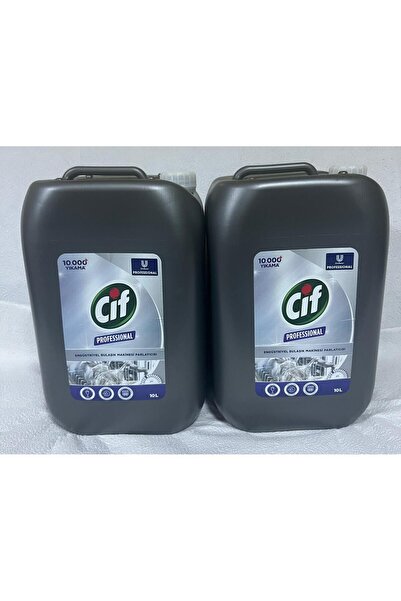 Cif PROFESSİONAL ENDÜSTRİYEL BULAŞIK MAKİNESİ PARLATICISI 10 LT 2 ADET