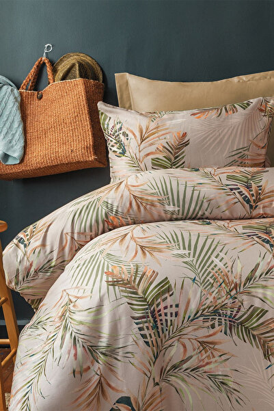 İssimo Home Tresor 210 Tc (83 Tel) Digital Cotton Satin Double Duvet Cover Set