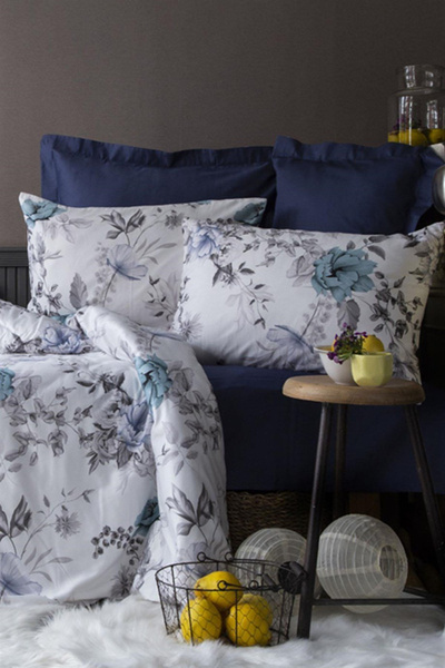 İssimo Home Laterna Saten Nevresim Takımı Çift Kişilik