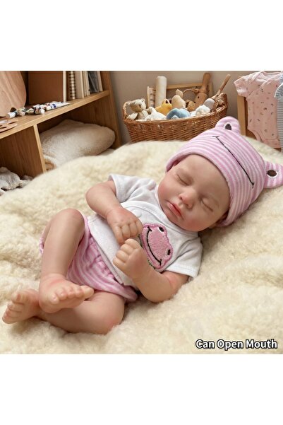 Choice دمية طفلة سيليكونية ناعمة الجسم مقاس 13 بوصة، مصنوعة يدويًا، ببشرة مطل...