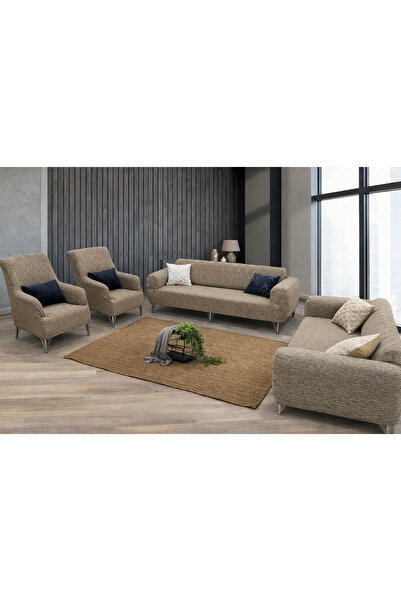 uzhanem Set de huse de canapea din bumbac flexibil Jacquard 3+3+1+1 - elastic...