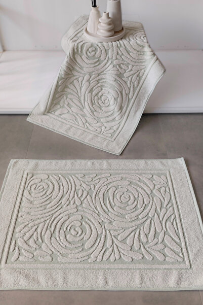 Sevim 2-Piece Foot Towel Set - Colorful on the Floor & Three-Dimensional - 10...