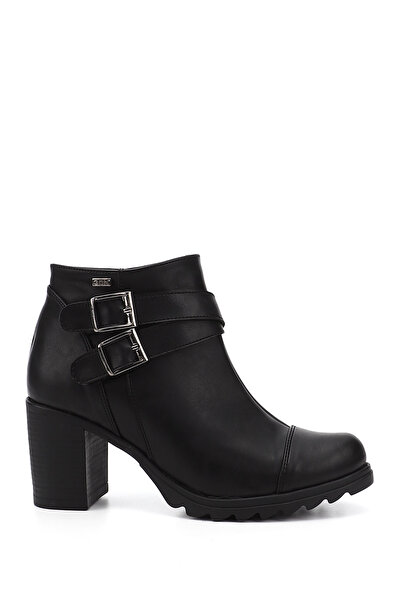 GÖNDERİ(R) Черни ботуши с цип и дебел ток за жени/момичета