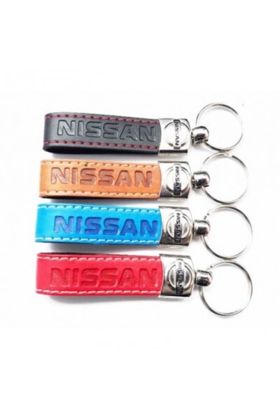 Nissan Breloc din piele albastră
