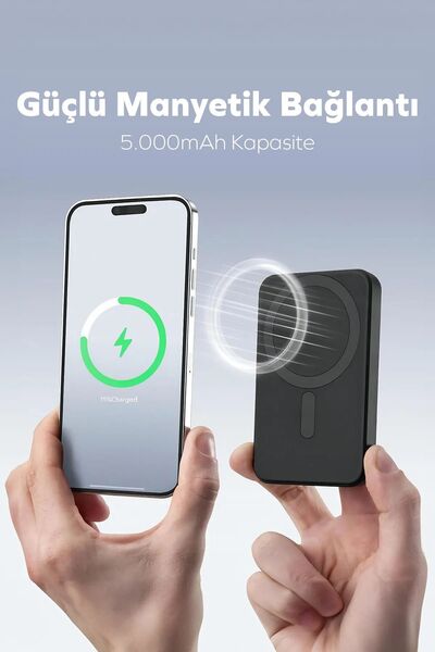Piranha 9010‑S 5000 mAh MagSafe Powerbank | Kablosuz & Kablolu 15W/20W/22.5W ...