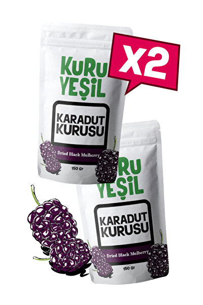 Kuru Yeşil Kara Dut Kurusu – 300 Gr – Yerli – Kuru Dut – Doğal Kurutulmuş Mey...