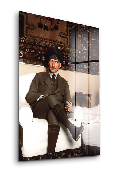 Decovetro Tablou din sticlă Ataturk Decorativ