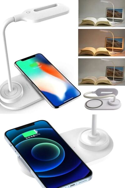 Piranha 21160 Kablosuz Şarj Standlı Masa Lambası | Kablosuz Telefon Şarjı & A...