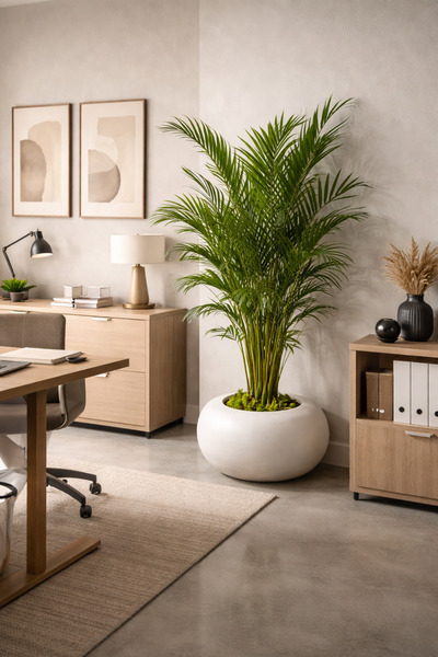 KastaSaksı Graverl Saksı 50x40x30 cm BEYAZ polyester fiberglass CTP Amorf dek...