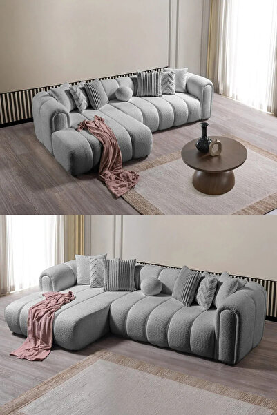 Eymense Nline Köşe Koltuk Takımı Gri Sol Köşe