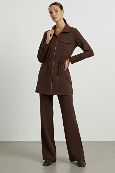 Puane Set modal cu fermoar și șireturi pentru femei-14433TKS - MARO