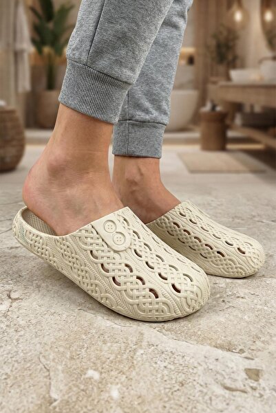 GEZER Yazlık Kadın Islak Zemine Uygun Airblow Esnek Rahat Taban Ev Bahçe Bany...