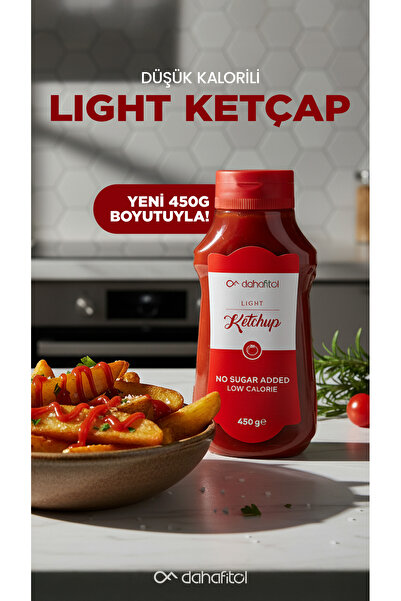 Dahafitol Şekersiz Ketçap 450 gr