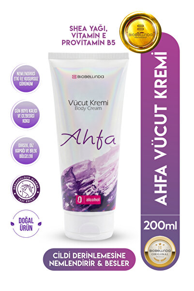 BioBellinda Doğal Ahfa Vücut Nemlendirici Ve Bakım Kremi Tam Koruma Sağlar 20...
