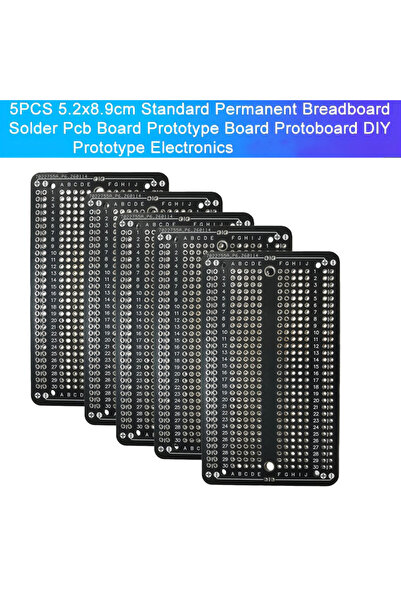 Choice 5pcs pcb 5PCS 5.2x8.9cm Standard Permanent Breadboard Solder Pcb Board...