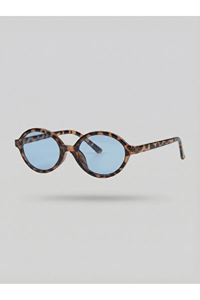 VEGA EYEWEAR Miux Oval Mavi Camlı Leopar desenli Güneş Gözlüğü Hafif ürün _ 5...