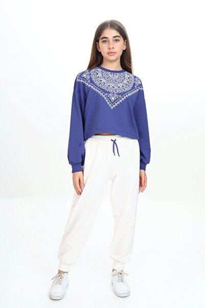 HayKids Set pentru fete, cu imprimeu din țesătură cu două fire, cu decolteu r...