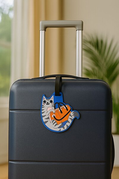 Ecrou Αξεσουάρ ταξιδιού με ετικέτα βαλίτσας γάτας