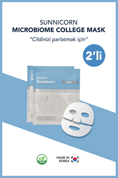sunnicorn Cilt Canlandırıcı Yüzde Eriyen Kolajen Cilt Maskesi 2 li