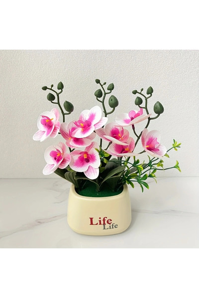 Choice نبات محاكاة زهرة الأوركيد على شكل فراشة على شكل قلب أرجواني أنيق على ا...