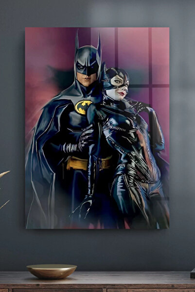 Decovetro Stakleni sto Betmen Mačka žena