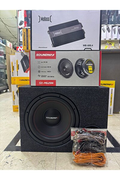 Soundmax 30 Kabinli Bass 1500 Watt+mobass Mb-50.4 Anfi+ 16cm Midrange+kablo Seti