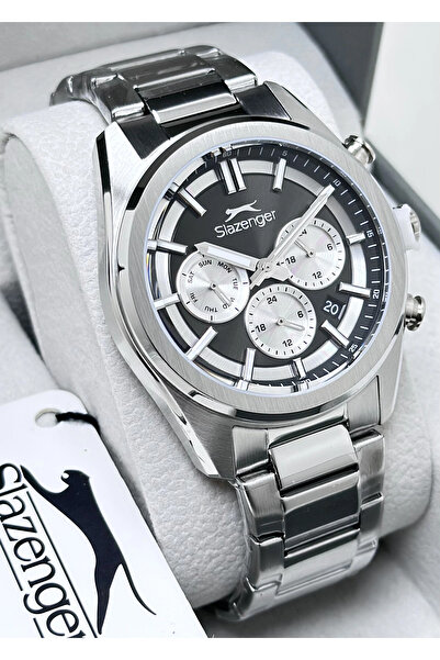 Slazenger Orijinal 2 Yıl Garantili Su Geçirmez Çelik Kordon Fonksiyonlu Erkek...