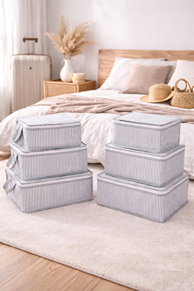 Serstil Набір з 6 валіз для подорожей без файлів – Набір валіз і сумок – Сіри...