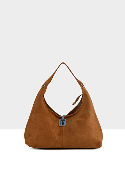 Bagmori Tan Women's Genuine Suede Leather Mini Casual Shoulder Bag M000008711