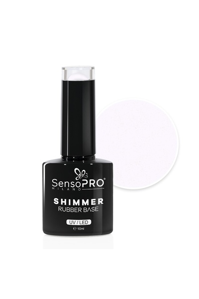 SensoPRO Milano Bază de cauciuc strălucitor SensoPRO Milano - #66 Alb străluc...