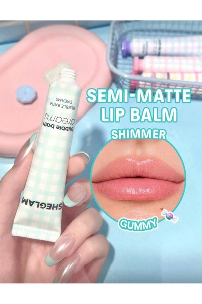 SHEGLAM Bubble Kiss Renkli Nemlendirici Lip Balm - Islak Bitişli Gloss Etkili