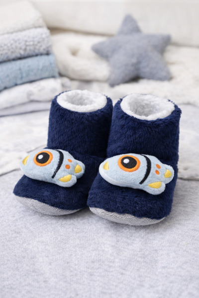 pufien Детски домашни пантофи, плюшени пантофи с мече, с мотив на полярна меч...