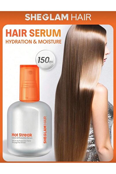 SHEGLAM Hot Streak Isıya Karşı Koruyucu Durulanmayan Saç Serumu 150ml - UV Ko...
