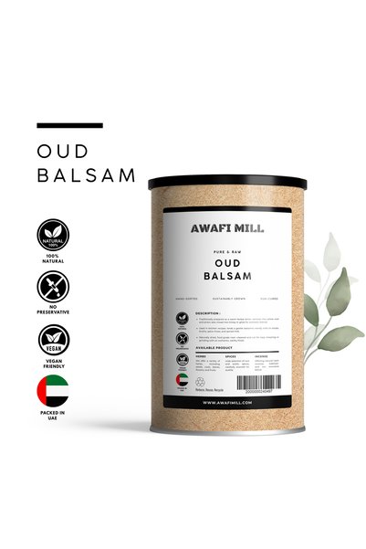 AWAFI MILL Oud Balsam Wood | Natural Agarwood - Bottle of 100 gram / 3.5 Oz
