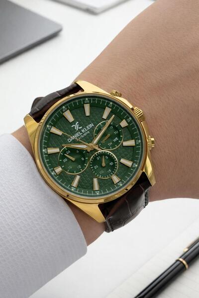 Daniel Klein Deri Kordon İç Kadran Fonksiyonları Aktif 3 Atm Suya Dayanıklı E...