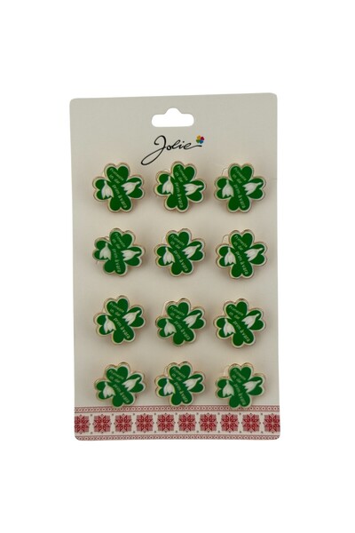 Flippy Set 12 Brose Martisor Primavara cu Mesaj Primeste in Dar Primavara,Jolie