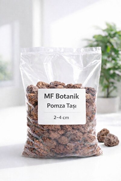 MF Botanik Akvaryum Taşı 1 Kg 1-4 cm Akvaryum Pomzası Teraryum Taşı Kırmızı P...